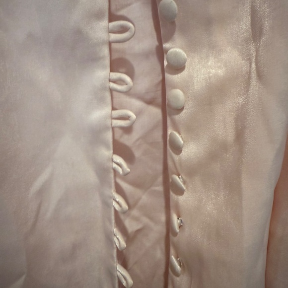 L'academie Pink open shoulder blouse - Picture 2 of 5